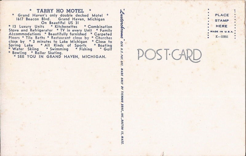 Tarry Ho Motel - Vintage Postcard
